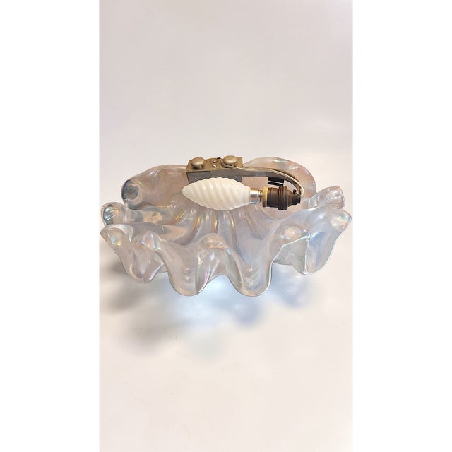 Mid-Century Modern Murano Glass Wall Lamp from Barovier & Toso, Italy, 1940s For Sale - Image 3 of 8