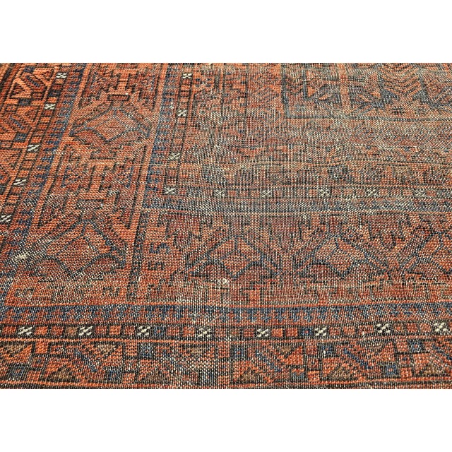 19th Century Hand-Knotted Afghan Gallery Rug in Allover Geometric Pattern For Sale - Image 18 of 18