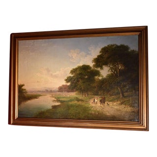 Oil on Canvas of the British Countryside. For Sale