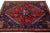 1940s 4 X 5 Blue and Red Designed Shiraz Vintage Persian Wool Rug For Sale - Image 5 of 10