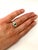 Emerald Natural Brazilian Emerald & Diamond Ring 18 Karat White Gold For Sale - Image 8 of 18