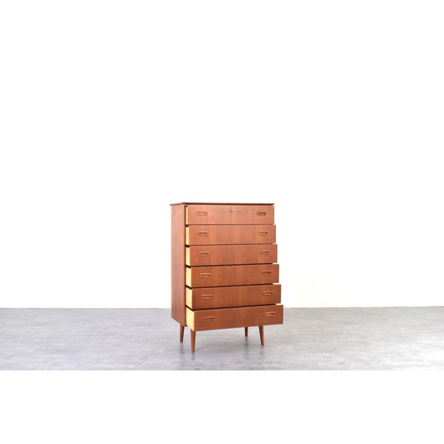 Mid-Century Danish Teak Chest of Drawers, 1960s For Sale - Image 4 of 17