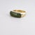 Vintage 14k Gold & Green Jade Cabochon Cocktail Ring For Sale In Philadelphia - Image 6 of 15