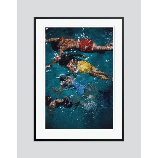 Modern Swimming in the Bahamas 1959 by Slim Aarons Framed C-Print For Sale - Image 3 of 3