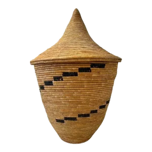 Mid 20th Century Large Woven African Basket