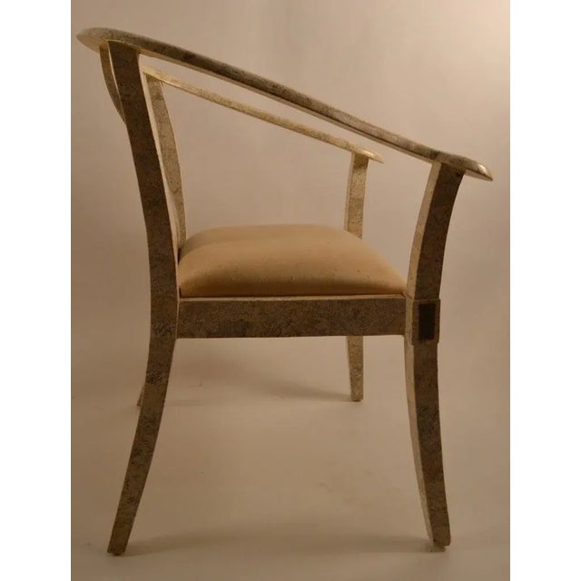 Tessellated Stone Asia Modern Chairs - a Pair For Sale In New York - Image 6 of 11