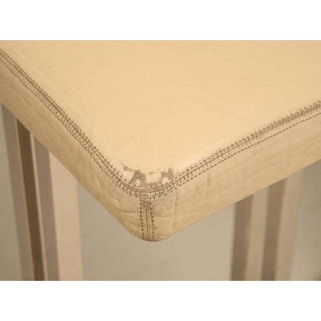 Contemporary Circa 1970 Romeo Rega Chrome & Leather Bar Stools - A Pair For Sale - Image 3 of 10