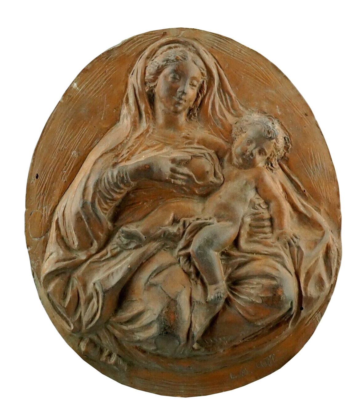 Luigi Bernini, Madonna Del Latte, Italy, 1800s, Terracotta | Chairish