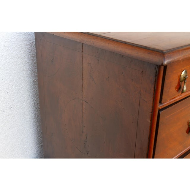Wood Antique English William & May Chest on Stand For Sale - Image 7 of 15