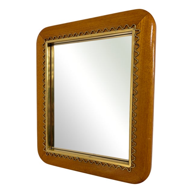 Swedish Modern Table and Wall Mirror, 1950s For Sale