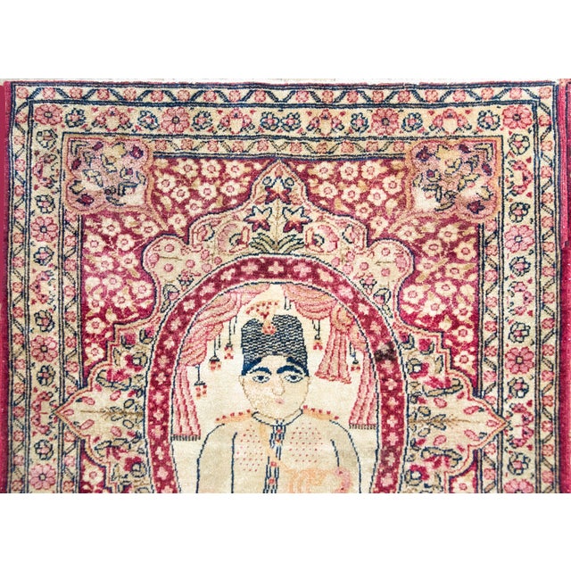 Early 20th Century Persian Pictorial Lavar Kirman Rug For Sale - Image 15 of 15