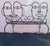 1980s John Risley Style Inspired Man and Woman Pop Art Iron Bench For Sale - Image 11 of 18