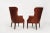 Mid 20th Century Set of Wingback Club Chairs in Cognac Leather, C. 1950s For Sale - Image 5 of 12