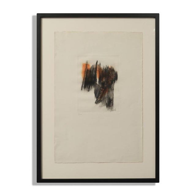 Fritz Winter Black, English Red Light, Etching, Framed For Sale - Image 4 of 4