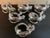 Silver Late 20th Century Lizard (Gecko) Napkin Rings Set - Set of 6 For Sale - Image 8 of 9