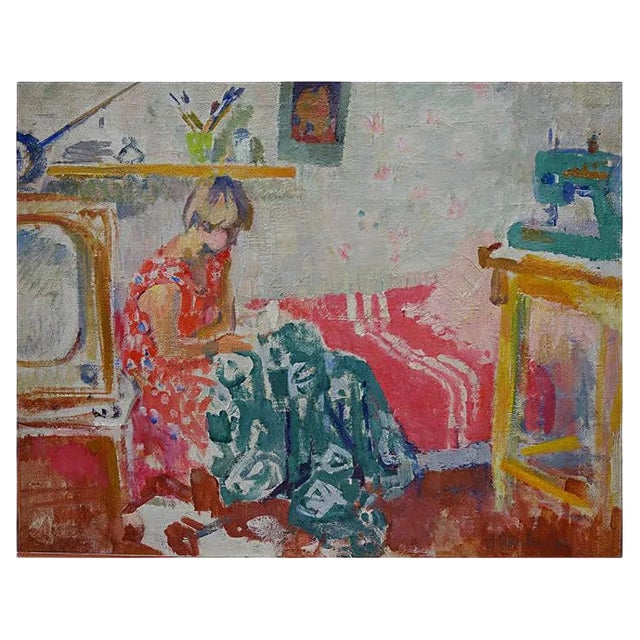 Olga Bogaevskaja, Interior of My Room, 1962 For Sale