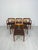 Beautiful set of 6 danish dining chairs by h.w. Klein for bramin. From the 1960s. Teak frame with new brown vegan leather...