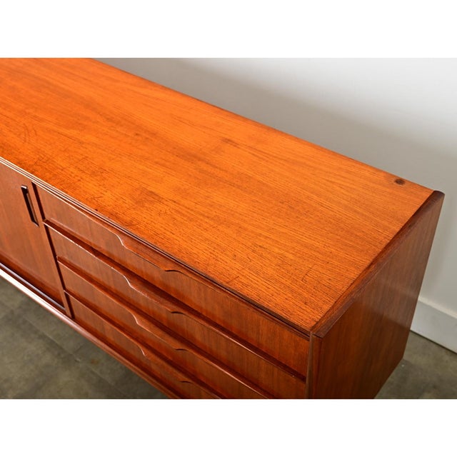 French Vintage Mid-Century Modern Walnut Sideboard For Sale - Image 12 of 16