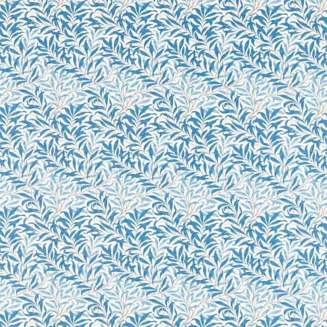 Morris & Co Willow Bough Fabric in Woad For Sale