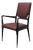 Molded Wood and Bordeaux Skai Armchair from Vittorio Dassi, Italy, 1950s For Sale