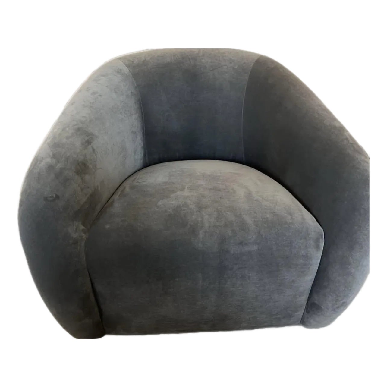 Restoration Hardware Sofia Swivel Chair - Graphite Performance Velvet ...