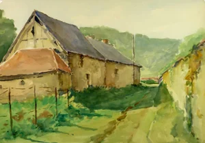 Raymond Segond, Watercolor Barn