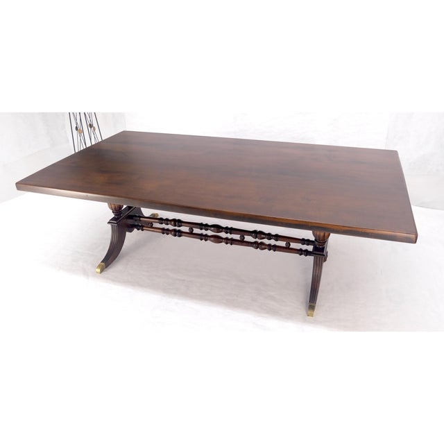 Large 51x96” Rectangle 2” Solid Maple c1940s Dining Conference Table MINT