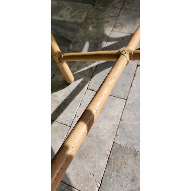 Vintage Set of 4 McGuire Rattan Chairs For Sale In Miami - Image 6 of 12