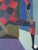1961 Mid-Century Modern 'Seated Harlequin' Swedish Geometric Figurative Oil Painting, Framed For Sale - Image 9 of 10