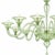 Contemporary Modern Elegant Green "Rigadin" Murano Glass Chandelier For Sale - Image 6 of 6
