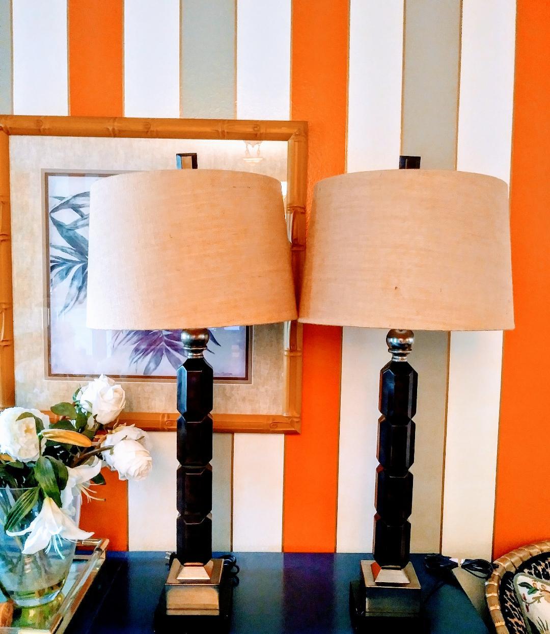 tall metal table lamps