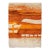 Vintage Swedish Rya Rug With Modern Design in Burnt Orange, Cream and Orange For Sale