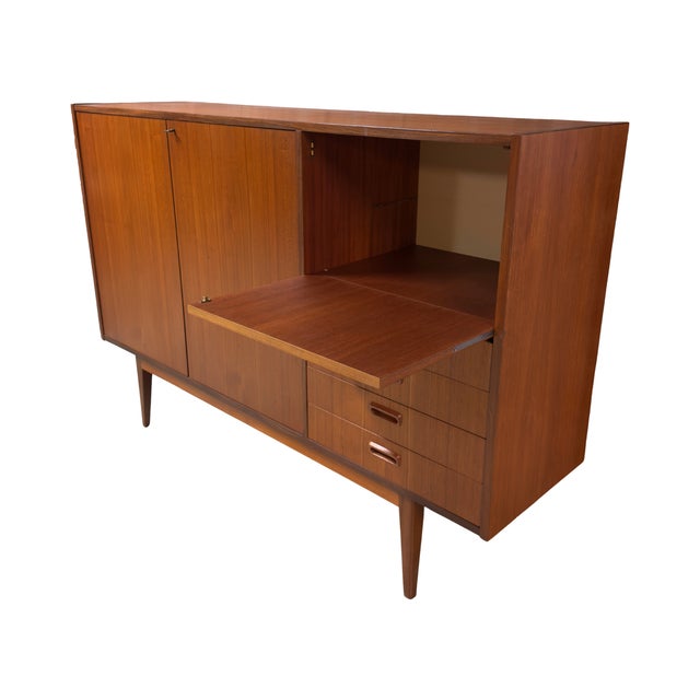 Bodafors Mid-Century Modern Swedish Teak Highboard, c.1960s For Sale - Image 4 of 8