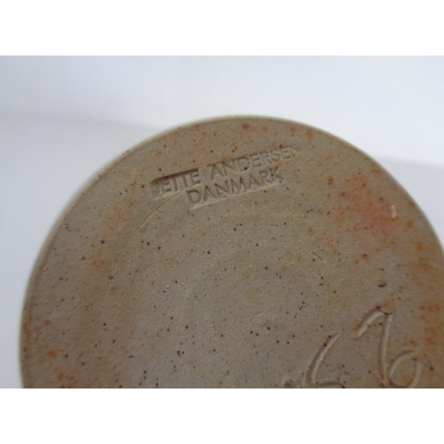 Blue Studio Ceramic Vase from Jette Andersen, Denmark, 1960s For Sale - Image 8 of 18