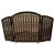 Iron Three Panel Freestanding Fireplace Screen For Sale - Image 13 of 13