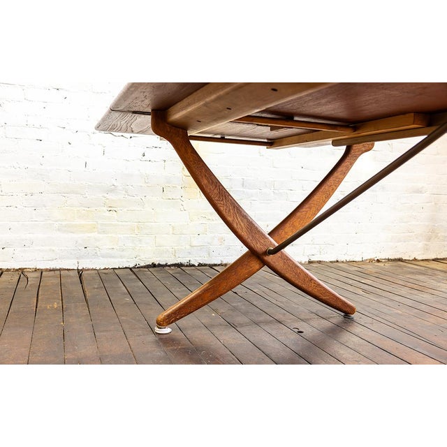 Andreas Tuck 1950s Hans Wegner Danish Dining Table, Model at-314 for Andreas Tuck For Sale - Image 4 of 15