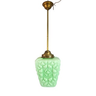 Irish Opaline Glass Lamp For Sale