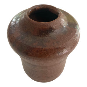 Japanese Style Glazed Ceramic Vase With Water Jar Form