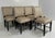 Textile Art Deco Italian Black and Beige Velvet Chairs attributed to Antonio Cassi Ramelli, 1940s, Set of 8 For Sale - Image 7 of 14