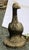 Early-mid 20th century cast stone goose garden ornament, English. An absolutely delightful life-size example! Wonderful...
