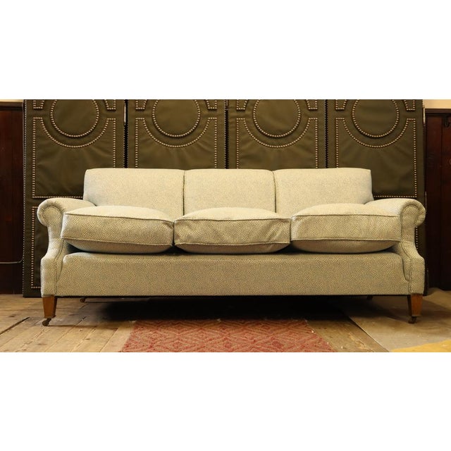3-Seater Sofa by George Smith with Escale Ciel Fabric by Jean Paul Gaultier, 2010s For Sale - Image 14 of 18