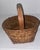 Wood 19th Century Traditional Hand-Woven Northeastern American Wood Splint Gathering Basket. For Sale - Image 7 of 11