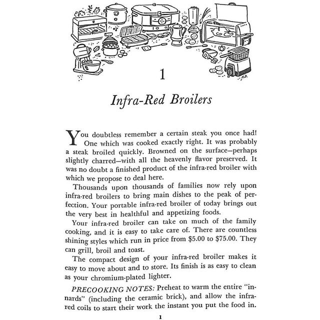 1950s "Complete Small Appliance Cookbook" 1953 Roberson, John and Marie For Sale - Image 5 of 8