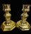 Heavy polish brass pair of English candlesticks. Classic design perfect for any decor.