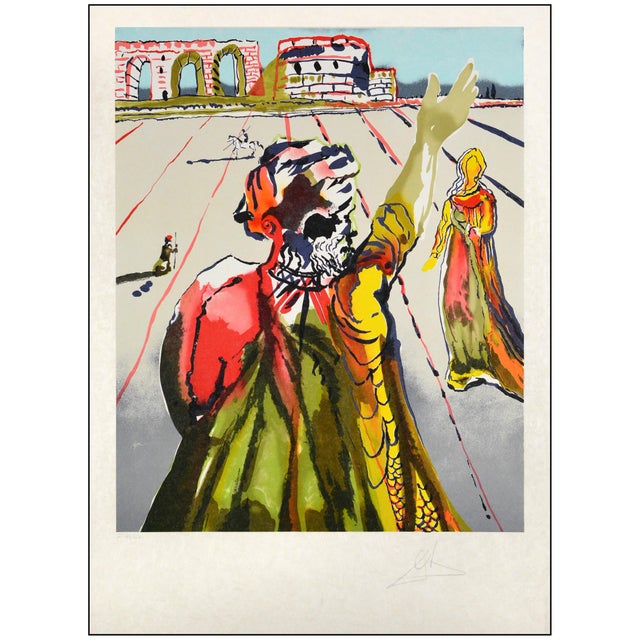 The artwork here, "The Poet Advises The Maiden", is a wonderful depiction of a surreal scene showing the back of a male...