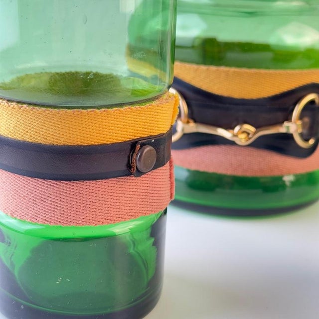 Gold Pitcher and Glasses from Gucci, 1950s, Set of 7 For Sale - Image 8 of 9