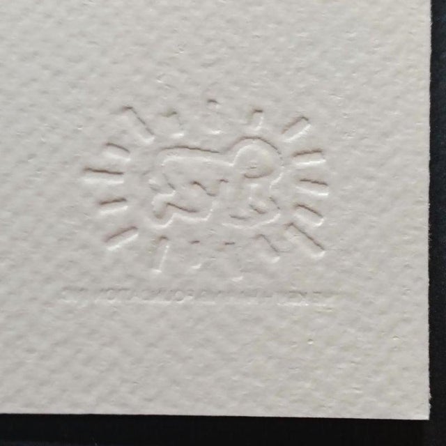 Paper 1990s After Keith Haring, Figurative Composition Limited Edition Lithograph For Sale - Image 7 of 9