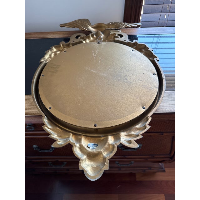 Gold 1990s Eagle Gold Mirror For Sale - Image 8 of 8