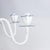 Vintage Handmade White and Blue Iron 8-Light Pendant Chandelier For Sale - Image 9 of 10