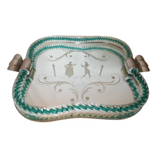 Glass Tray by Pietro Chiesa for Fontana Arte, Italy, 1950s For Sale